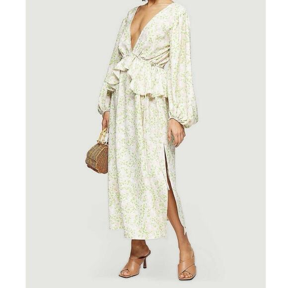 Ivory Print Double V Maxi Dress | Topshop - Picture 2 of 5